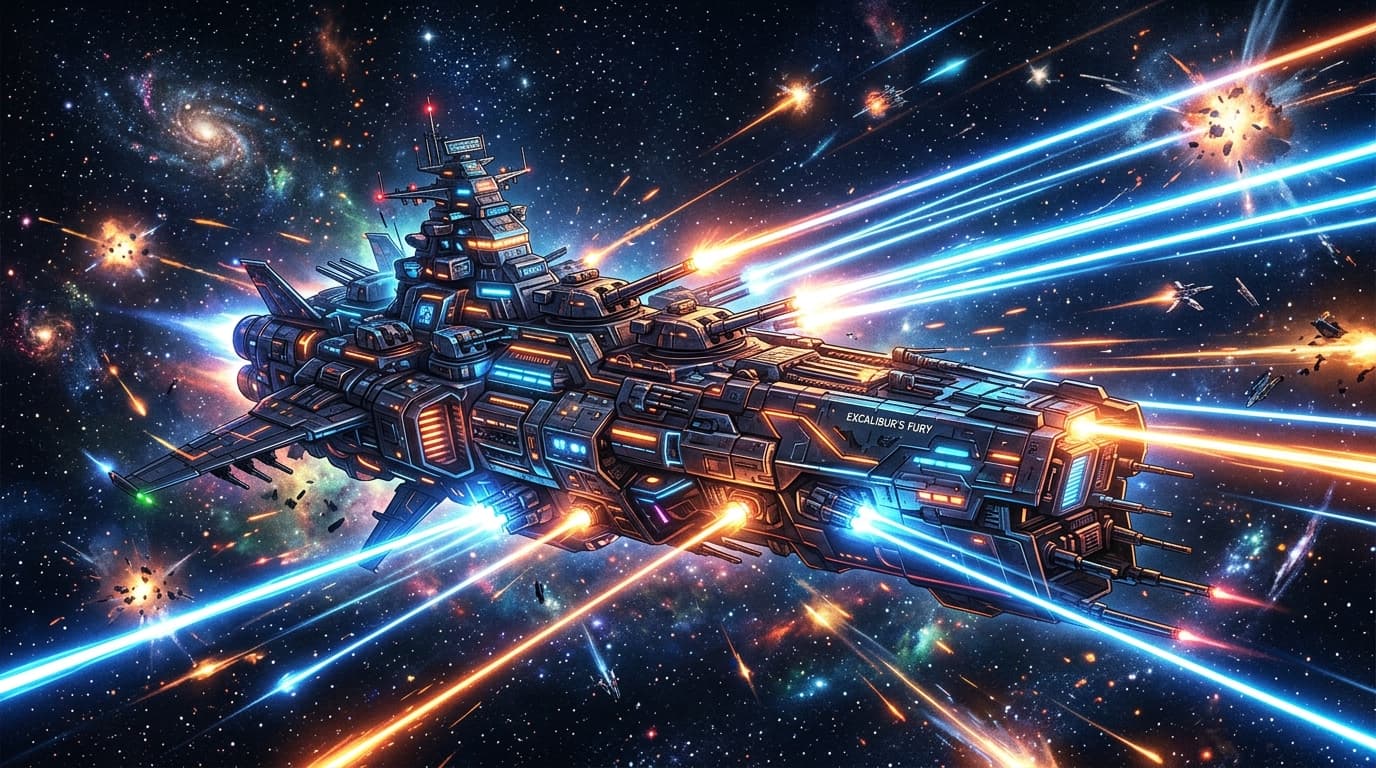 Solo Developer Hadirkan Game PC Menembak Kapal Perang Anime Raksasa di Steam Tahun Ini