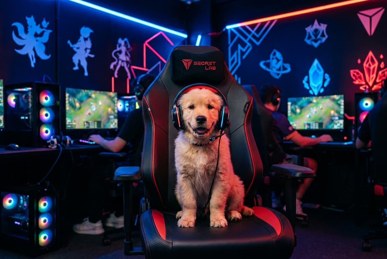 Terlalu Gemas! JD Gaming Perkenalkan Anak Anjing sebagai Maskot Resmi Tim